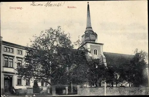 Ak Droyßig im Burgenlandkreis, Kirche