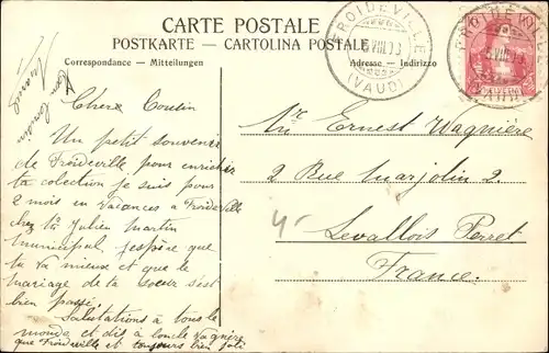 Ak Froideville Kanton Waadt, Totalansicht