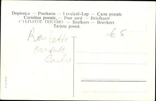 Ak Monte-Carlo Monaco, Roulette