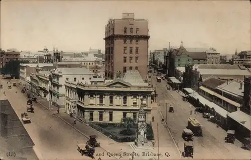 Ak Brisbane Australien, Teilansicht, Kreuzung