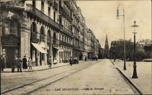 Ak Donostia San Sebastián Baskenland, Hernani-Straße