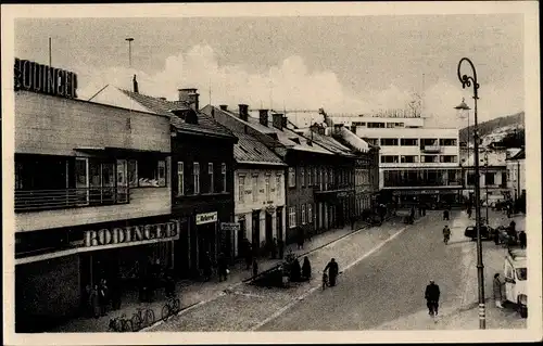 Ak Vsetín Wsetin Region Zlin, Marktplatz, Geschäfte