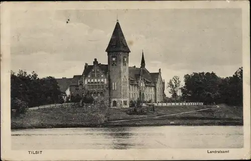 Ak Sowjetsk Tilsit Ostpreußen, Landratsamt