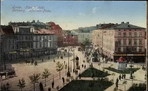 Ak Lwiw Lwów Lemberg Ukraine, Haliczer Platz