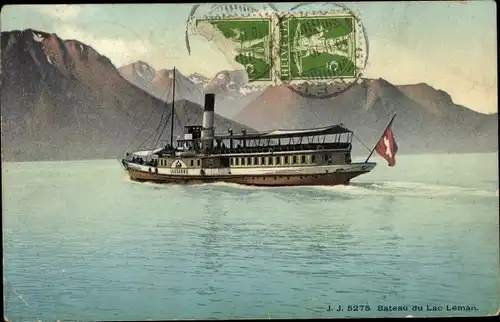 Ak Genf Kanton Schweiz, Bateau du Lac Leman, Salondampfer Lausanne