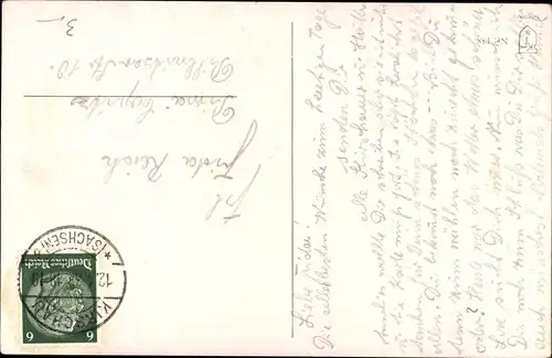 Künstler Ak Glückwunsch Geburtstag, Mädchen wirft Brief in Postbriefkasten