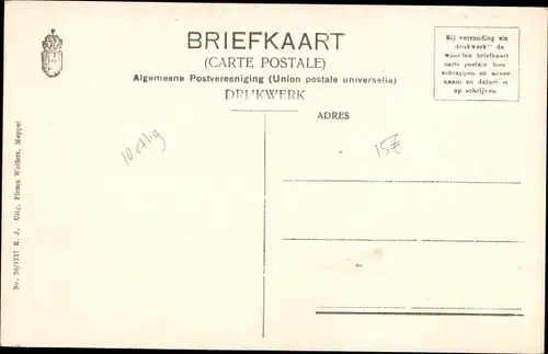 Ak Ruinerwold Drenthe Niederlande, de Bergen