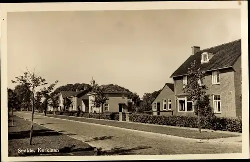 Ak Smilde Drenthe Niederlande, Kerklaan