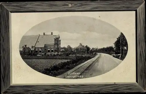 Passepartout Ak Zuidlaren Drenthe Niederlande, Groningerweg