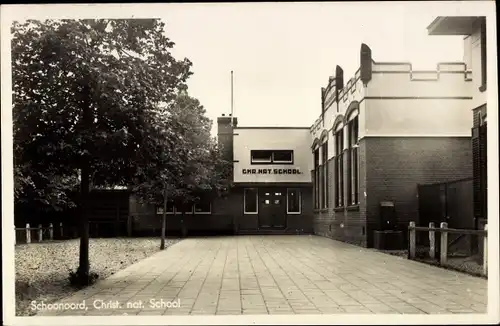 Ak Schoonoord Drenthe Niederlande, Christ. nat. School