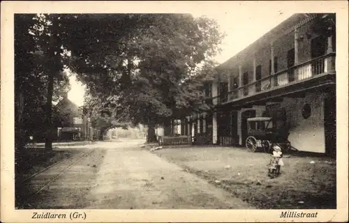 Ak Zuidlaren Drenthe Niederlande, Millistraat