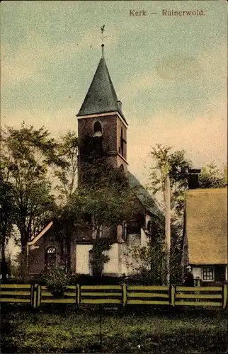 Ak Ruinerwold Drenthe Niederlande, Kirche