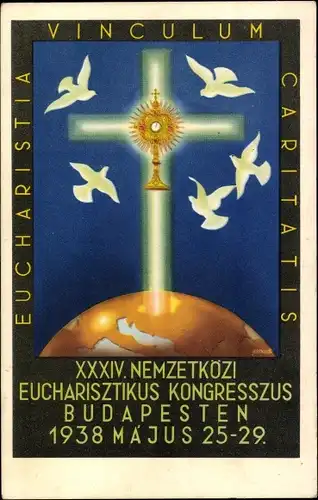 Ak Budapest Ungarn, 34. Internationaler Eucharistischer Kongress 1938