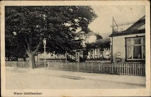 Ak Hansestadt Bremen, Weser-Schlösschen, Weser-Pavillon, Westerdeich 133