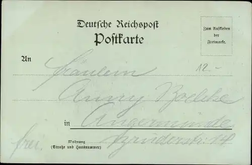 Mondschein Ak Eberswalde im Kreis Barnim, Gymnasium