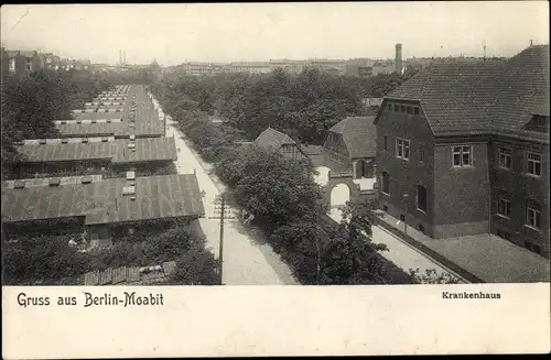 Ak Berlin Tiergarten Moabit, Krankenhaus