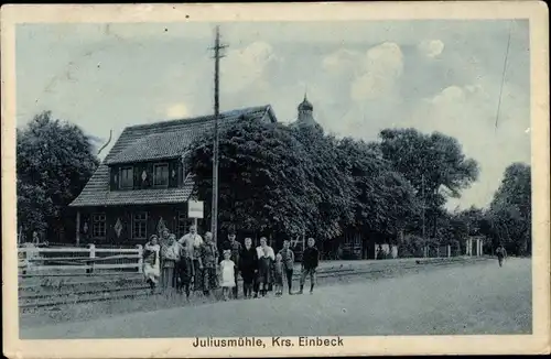 Ak Juliusmühle Holtensen Einbeck in Niedersachsen, Gastwirtschaft Georg Heise