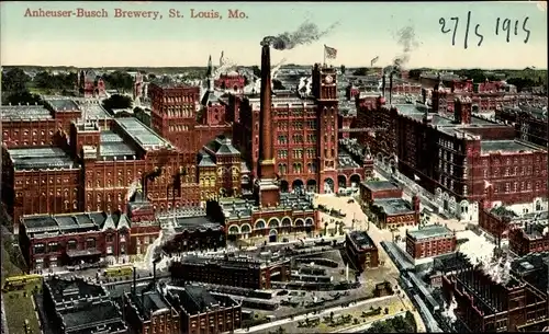Ak St. Louis Missouri USA, Anheuser Busch Brauerei