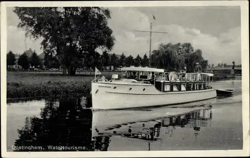 Ak Doetinchem Gelderland Niederlande, Wassertourismus, Motorboot