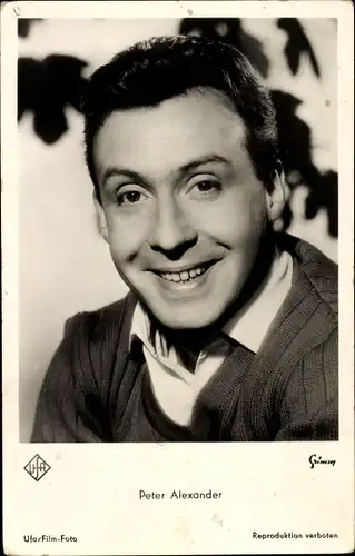 Ak Sänger und Schauspieler Peter Alexander, Portrait