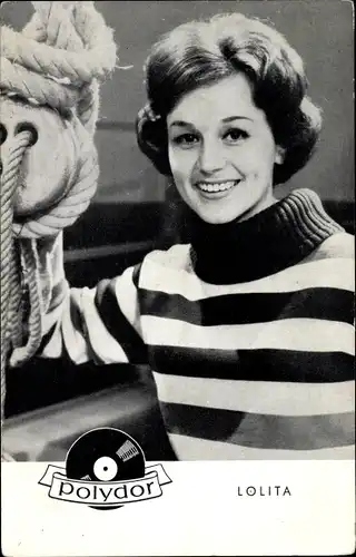 Ak Sängerin Lolita, Portrait, Polydor Schallplatten