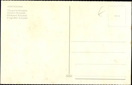 Ak Haarlemmermeer, Amsterdam, Flughafen Schiphol, Passagierflugzeug KLM Royal Dutch Airlines