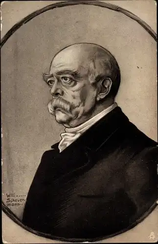 Künstler Ak Scheuermann, Willi, Fürst Otto von Bismarck, Portrait