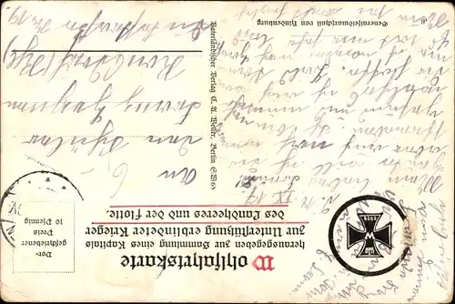 Künstler Ak Generalfeldmarschall von Hindenburg, Portrait in Uniform