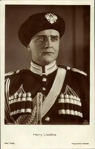 Ak Schauspieler Harry Liedtke, Portrait, Uniform