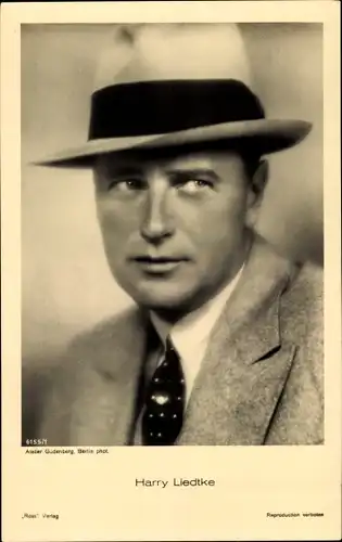 Ak Schauspieler Harry Liedtke, Portrait, Hut