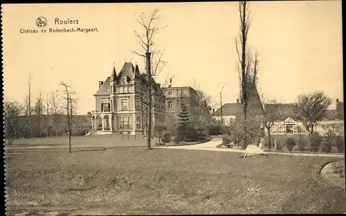 Ak Roeselare Roeselaere Westflandern, Het Kasteel de Rodenbach-Mergaert