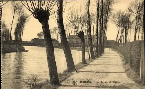 Ak Roeselare Roeselaere Westflandern, Le Bassin, Hopital