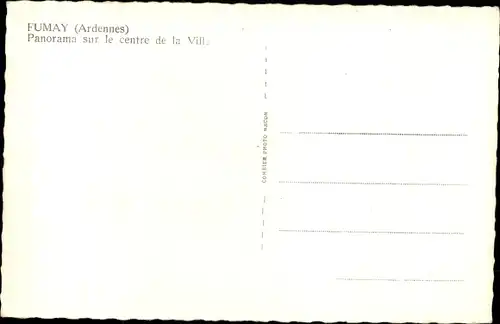 Ak Fumay Ardennes, Panorama in der Mitte der Villa
