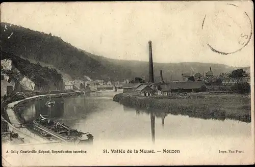 Ak Nouzon Nouzonville Ardennen, Maastal