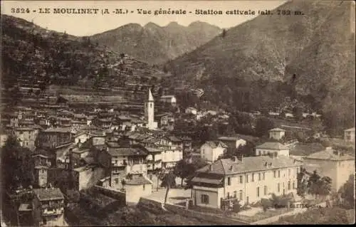 Ak Le Moulinet Alpes Maritimes, Gesamtansicht