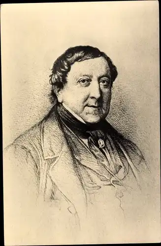 Ak Komponist Gioacchino Rossini, Portrait