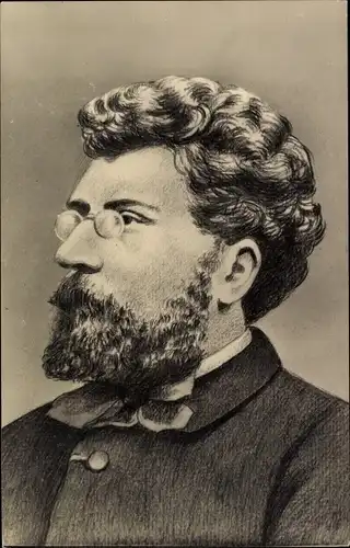 Ak Komponist Georges Bizet, Portrait