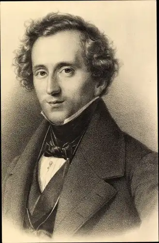 Ak Komponist Felix Mendelssohn-Bartholdy, Portrait