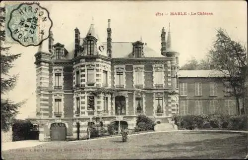 Ak Marle Aisne, Schloss