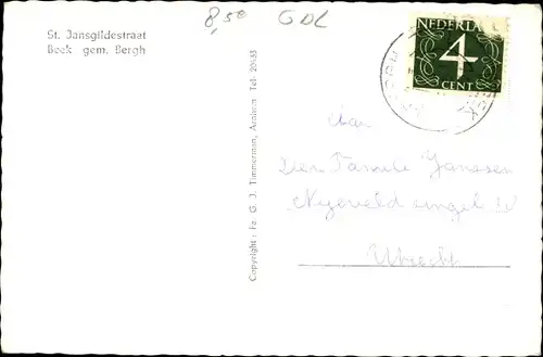 Ak Beek Gelderland Niederlande, Sint Jansgildestraat