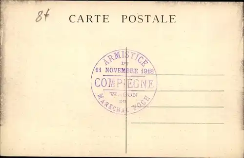 Ak Compiègne Oise, Zug von Maréchal Foch