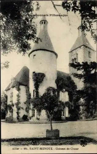 Ak Saint Menoux Allier, Chateau de Clusor