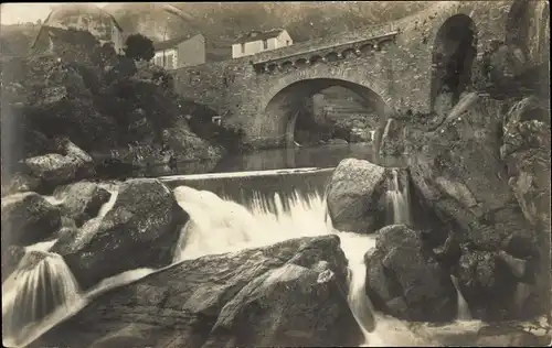 Ak Corté Haute Corse, Wasserfall Tavignano, Brücke