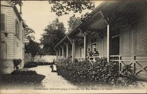 Ak Paris XVI Passy Auteuil, Hydrotherapeutische Einrichtung, 12, Rue Boileau, Le Chalet