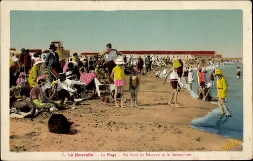 Ak La Nouvelle-Aude, Strand