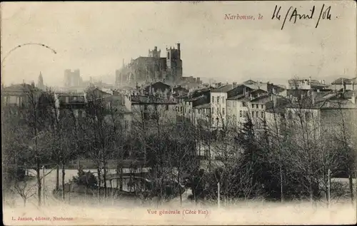 Ak Narbonne Aude, Gesamtansicht