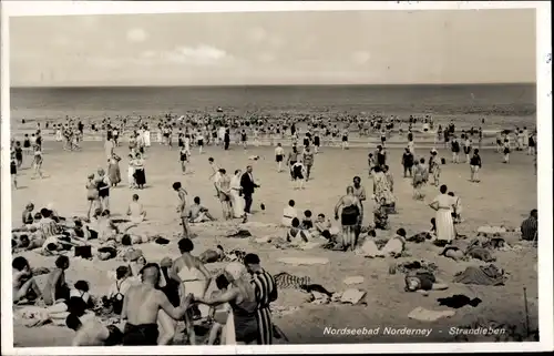 Ak Nordseebad Norderney Ostfriesland, Strandleben