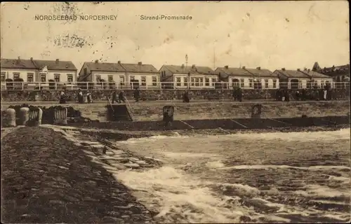 Ak Nordseebad Norderney Ostfriesland, Strandpromenade