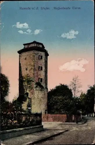 Ak Hameln an der Weser Niedersachsen, Haspelmats Turm