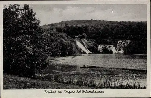 Ak Volpriehausen Uslar in Niedersachsen, Freibad, Bergsee